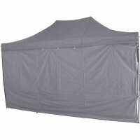 Allrounder Pavillon 300cm x 450cm, grau Gestell aus Stahl, grau, Bezug aus Polyester, 160g/m² in grau
