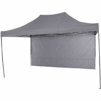 Allrounder Pavillon 300cm x 450cm, grau Gestell aus Stahl, grau, Bezug aus Polyester, 160g/m² in grau