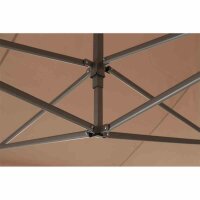 Allrounder Pavillon 300cm x 450cm, taupe Gestell aus Stahl, grau, Bezug aus Polyester, 160g/m² in taupe