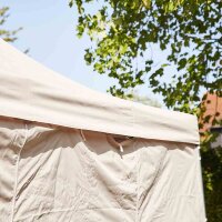 Allrounder Pavillon 300cm x 450cm, taupe Gestell aus Stahl, grau, Bezug aus Polyester, 160g/m² in taupe