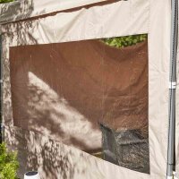 Allrounder Pavillon 300cm x 450cm, taupe Gestell aus Stahl, grau, Bezug aus Polyester, 160g/m² in taupe