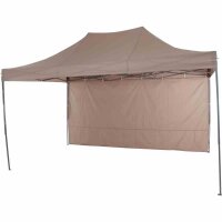 Allrounder Pavillon 300cm x 450cm, taupe Gestell aus Stahl, grau, Bezug aus Polyester, 160g/m² in taupe