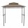BBQ Pavillon 244cm x 127cm Gestell aus Stahl, anthrazit, Bezug aus Polyester, 180g/m² in taupe