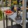 BBQ Pavillon 244cm x 127cm Gestell aus Stahl, anthrazit, Bezug aus Polyester, 180g/m² in taupe