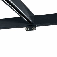 Sky Pavillon 300cm x 400cm, hellgrau Gestell aus Stahl/Aluminium, anthrazit, Bezug aus Polyester, 200g/m² in hellgrau
