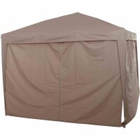 Starter Pavillon 300cm x 300cm, taupe Gestell aus Stahl,...
