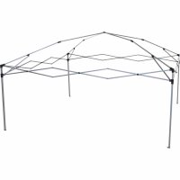 Starter Pavillon 300cm x 300cm, grau Gestell aus Stahl, grau, Bezug aus Polyester, 160g/m² in grau
