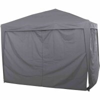 Starter Pavillon 300cm x 300cm, grau Gestell aus Stahl,...