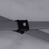 Starter Pavillon 300cm x 300cm, grau Gestell aus Stahl, grau, Bezug aus Polyester, 160g/m² in grau
