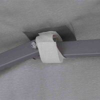 Starter Pavillon 300cm x 300cm, grau Gestell aus Stahl, grau, Bezug aus Polyester, 160g/m² in grau