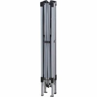 Starter Pavillon 300cm x 300cm, grau Gestell aus Stahl, grau, Bezug aus Polyester, 160g/m² in grau