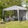 Starter Pavillon 300cm x 300cm, grau Gestell aus Stahl, grau, Bezug aus Polyester, 160g/m² in grau