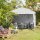 Starter Pavillon 300cm x 300cm, grau Gestell aus Stahl, grau, Bezug aus Polyester, 160g/m² in grau