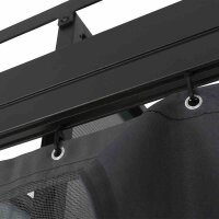 Moskitonetze zu Pavillon Florenz 3m x 3m, grau, 4er Set Bezug aus Polyester, 32 g/m² in grau