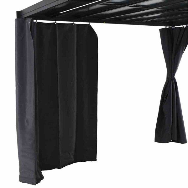 Seitenteile zu Pavillon Florenz 3m x 3m, grau, 4er Set Bezug aus Polyester, 160 g/m² in grau