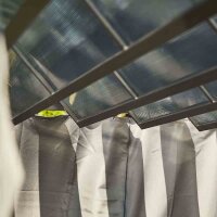 Seitenteile zu Pavillon Florenz 3m x 3m, grau, 4er Set Bezug aus Polyester, 160 g/m² in grau