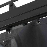 Seitenteile zu Pavillon Florenz 3m x 3m, grau, 4er Set Bezug aus Polyester, 160 g/m² in grau