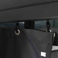 Seitenteile zu Pavillon Florenz 3m x 3m, grau, 4er Set Bezug aus Polyester, 160 g/m² in grau