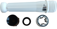 Kunststoffrohr weiß zu Balkonständer für Schirmstöcke Ø 19 - 38 mm