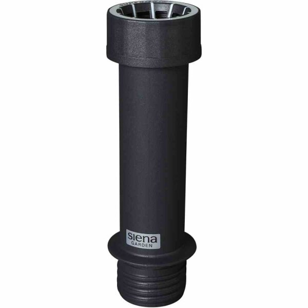 Kunstoffrohr zu Beton Schirmständer, anthrazit, mit Supergrip-Überwurfmutter, für Schirmstöcke in 21-54 mm