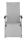 BasicPlus Padded Relaxsessel, silber / hellgrau, Alu / Textilene,