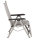 BasicPlus Padded Relaxsessel, silber / hellgrau, Alu / Textilene,