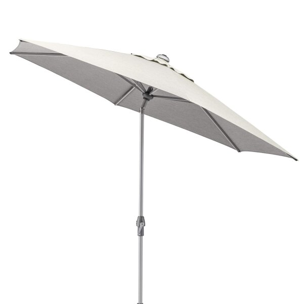 EASY ALLROUND Kurbelschirm Ø 270cm silber / hellgrau