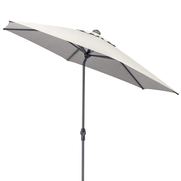 EASY ALLROUND Kurbelschirm Ø 270 cm anthrazit/ hellgrau meliert
