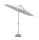 EASY ALLROUND LED Kurbelschirm Ø300cm mit PU-Beschichtung silber / hellgrau meliert