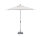 EASY ALLROUND LED Kurbelschirm Ø300cm mit PU-Beschichtung silber / hellgrau meliert