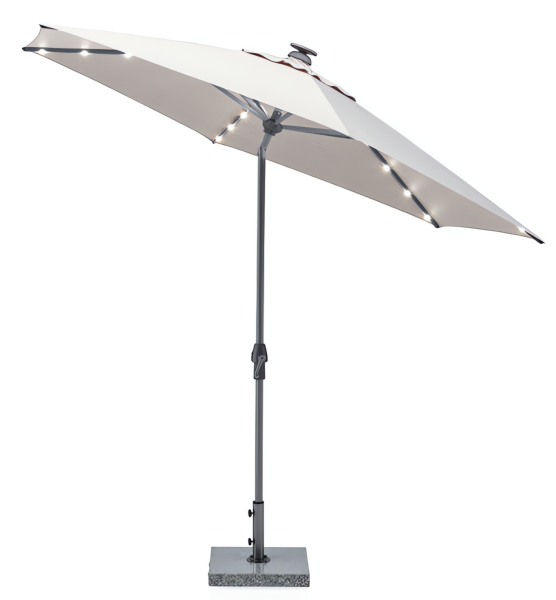 EASY ALLROUND LED Ø300cm, PU-Beschichtung anthrazit/ hellgrau meliert