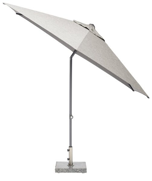 EASY PUSH Stockschirm, Ø300cm, UPF 50+, mit PU-Beschichtung anthrazit/ hellgrau meliert