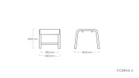 FORMA II Hocker anthrazit / graphit
