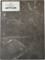 HPL Tischplatte 160cm x 95cm x 1,3cm, Marmor grau, Wing...