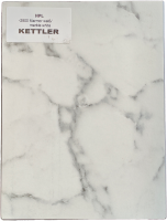 HPL Tischplatte 160cm x 95cm x 1,3 cm, Marmor weiß,...