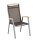 MEMPHIS Stapelsessel Teak Armlehne, anthrazit / bronze