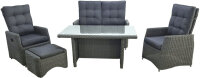 Lounge-Comfort-Gruppe Roseville 2 Sessel, 1 Sofa, 1...