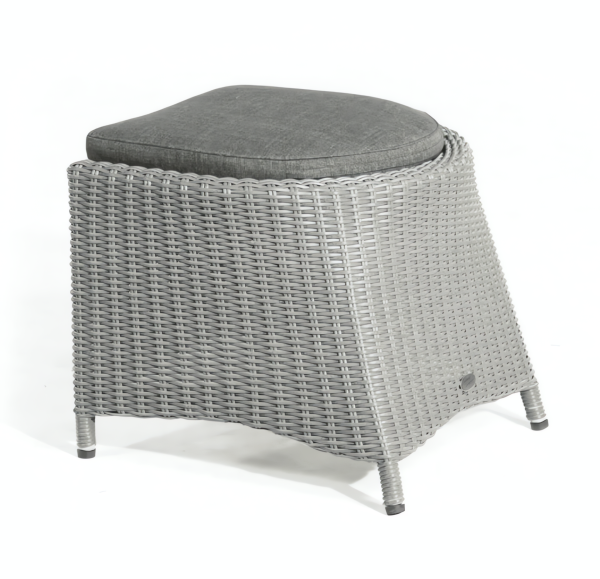 Fußhocker Para-Plus Alu/Kunststoffgeflecht rustic-vintage inkl Kissen