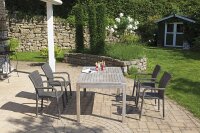 Gartentisch Wellington 160cm x 90 cm Old Teak grey-washed