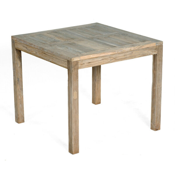 Tisch Wellington 90cm x 90cm Old Teak grey-washed