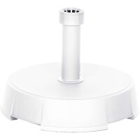 Betonständer 30 kg rund, weiß Kunststoffrohr 19-54 mm, mit Handmulden