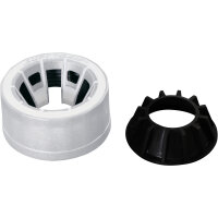 Betonständer 30 kg rund, weiß Kunststoffrohr 19-54 mm, mit Handmulden