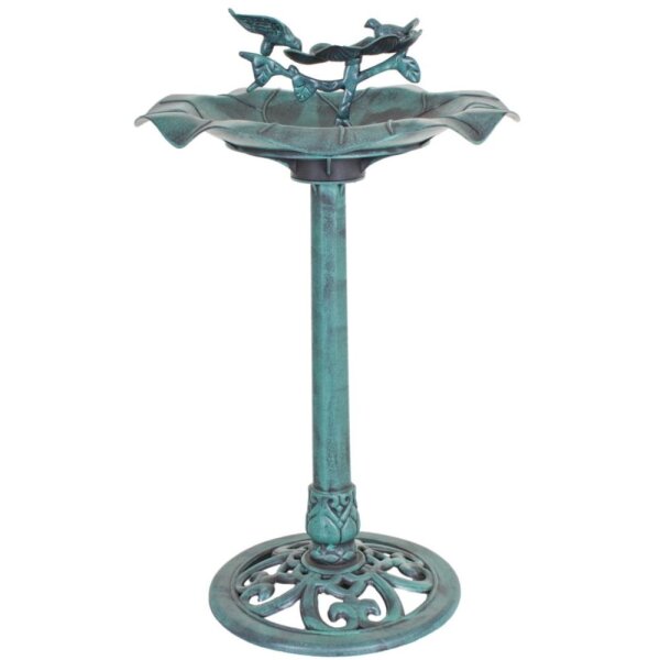 Robuste Vogeltränke, Grün, Höhe 82 cm