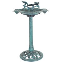 Robuste Vogeltränke, Grün, Höhe 82 cm