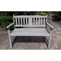 Holz-Gartenbank STIRLING, 2-Sitzer, grau  Eukalyptus Grandis