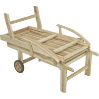 Sonnenliege JAVA, klappbar Teak C-grade unbehandelt, mit...