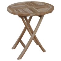 Tisch JAVA, klappbar, rund Ø70cm, Teak  C-grade...