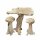 Bar-Tisch SURGA - natur - Teak massiv