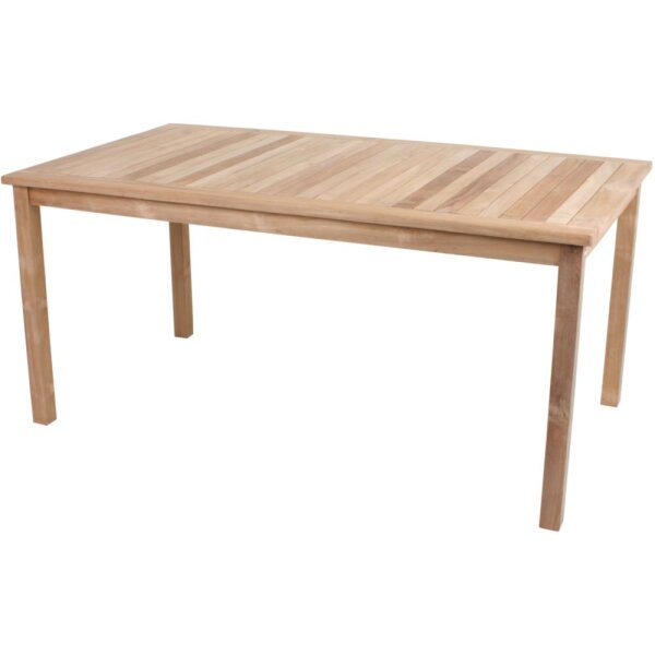 Gartentisch SOLO, rechteckig, Teak B-grade unbehandelt