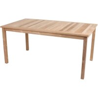 Gartentisch SOLO, rechteckig, Teak B-grade unbehandelt